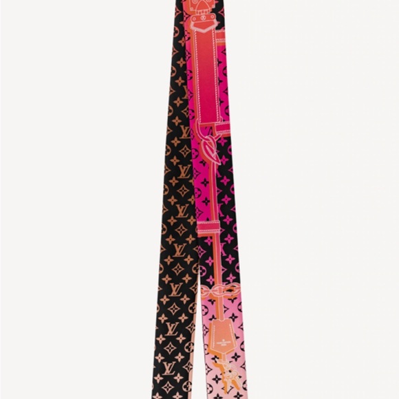 Louis Vuitton Black and Pink Monogram Wrap - Picture 1 of 13